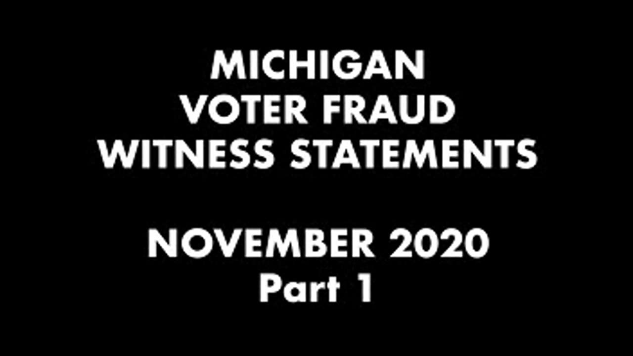 2020 Election - MI Voter Fraud Witness Barry Doherty describes seeing networked voting machines