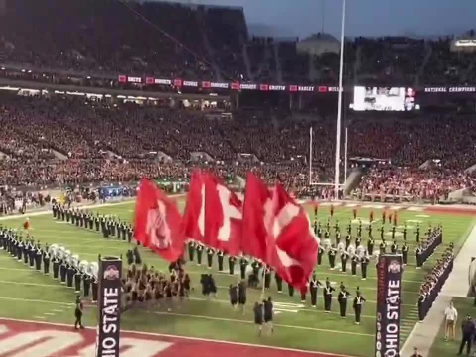 The exciting opening ceremony of the rugby match