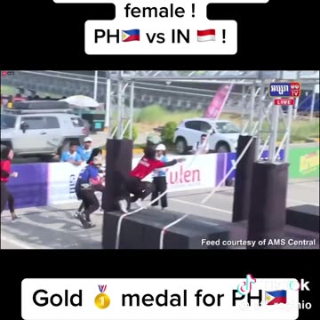 SEA Games Cambodia 2023! 100 m OCR team relay female - PH vs IN - GOLD medal for the PH