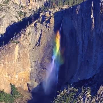 Rainbow Waterfall at Yosemite National Park