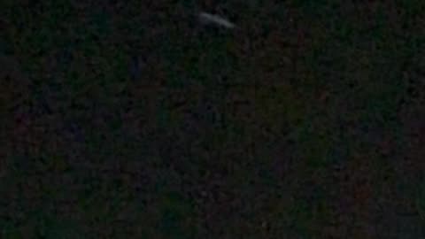 Strange cigar UFO (mothership?) spotted over my backyard 10/26/24 6:55p (2 of 3).