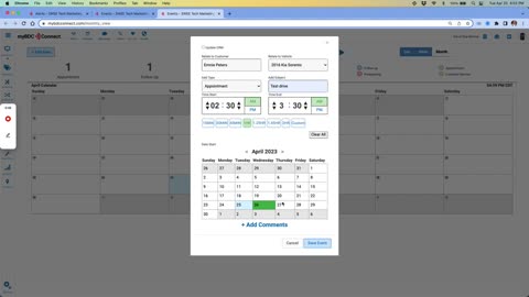 How to Schedule an Event in your Calendar in myBDCConnect