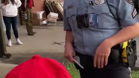 You can be arrested for wearing a Maga hat?