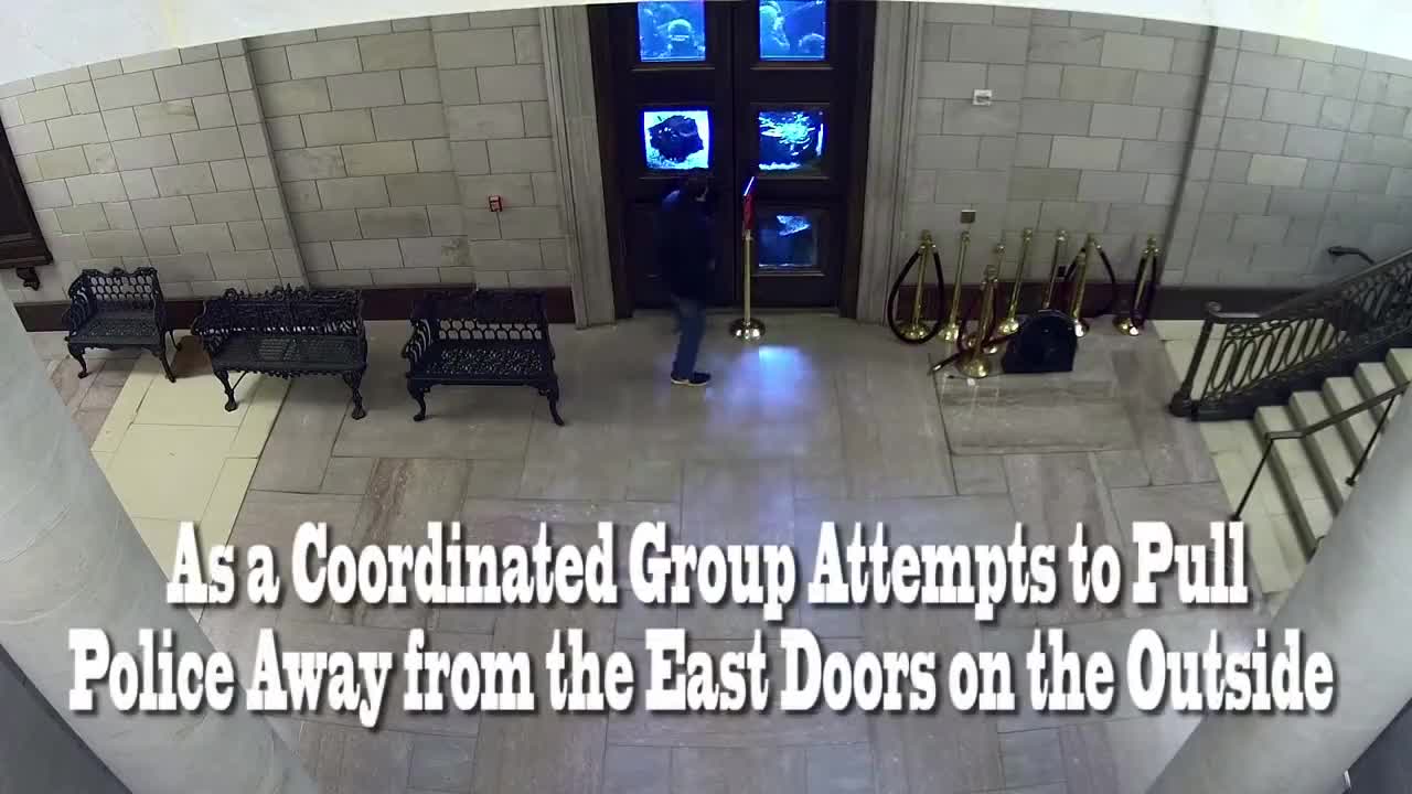 Congress Security opened the door to protestors.