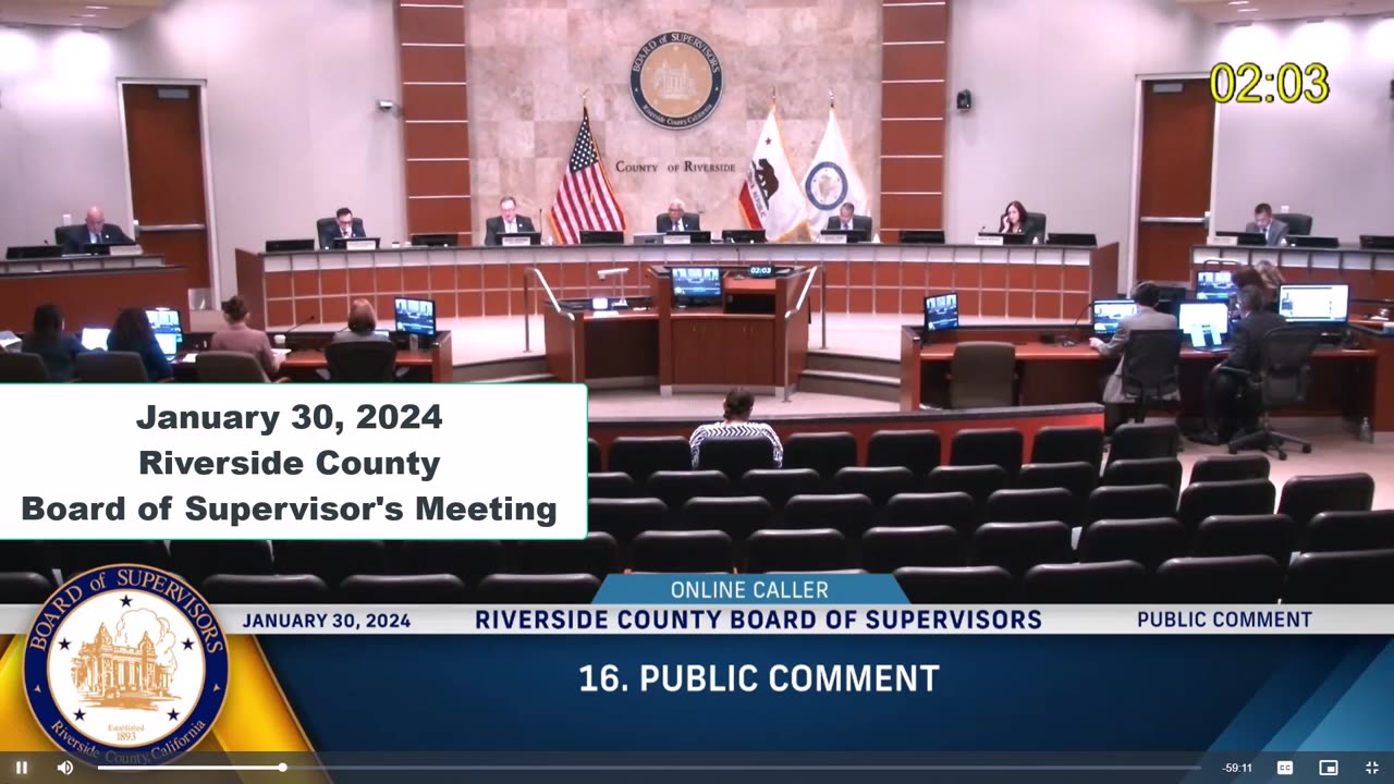 Riverside County Employee Calls Citizen "STUPID" on Hot Mic During Public Comment.