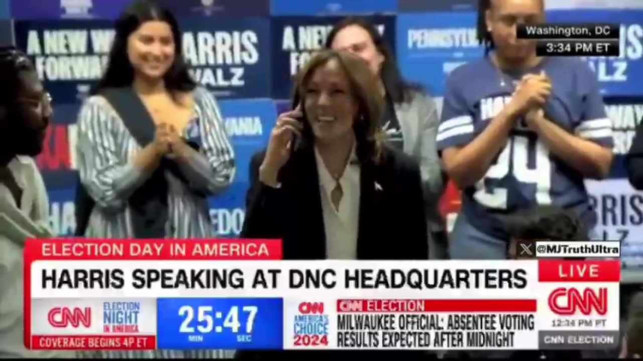 Kamala Harris Busted talking to Absolutely no one when her Camera App accidentally Opens