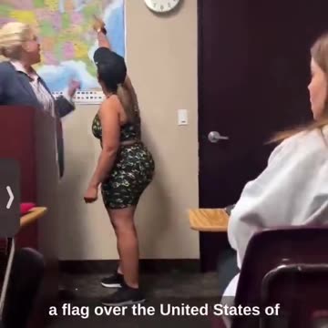 🔥 This is the most symbolic video you will ever watch. Angry parent rips down a LGBTQ flag in the classroom
