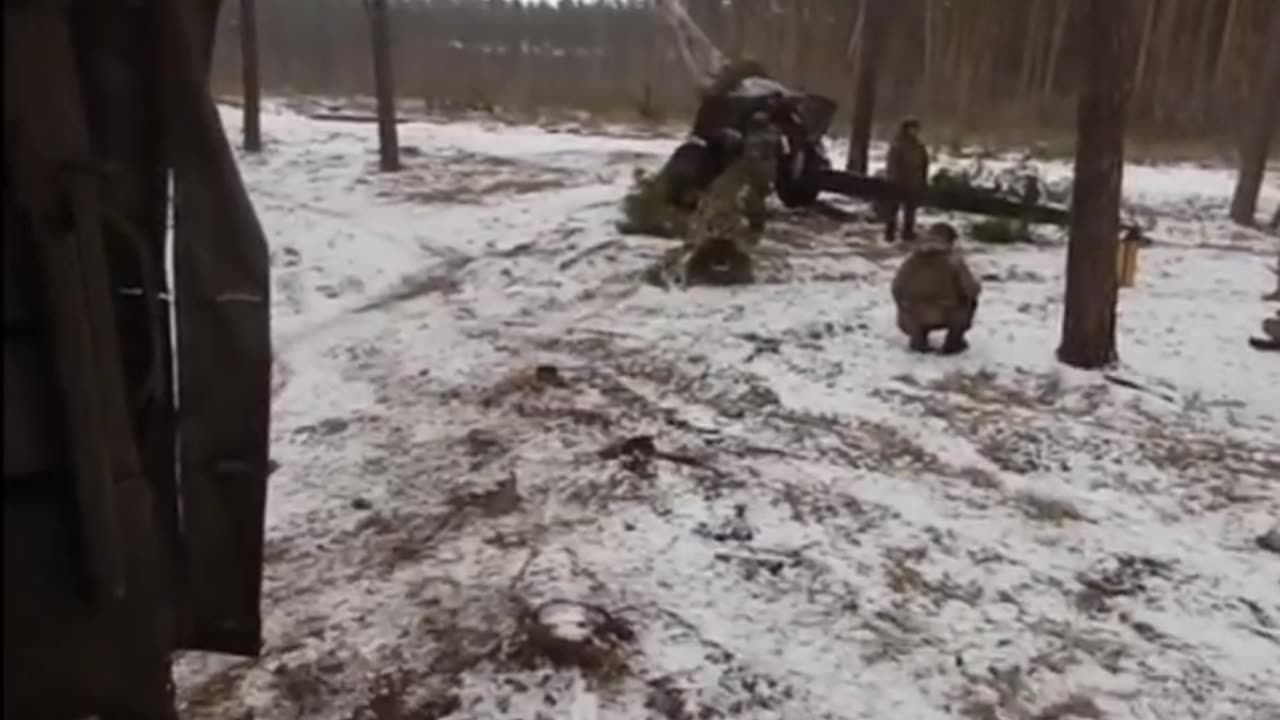Ukrainian Artillery Brigade at Work