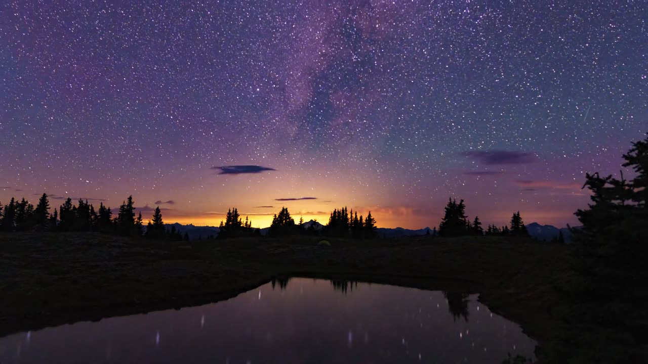 Time lapse of Starry Night - Copyright Free Reusable Stock Video HD