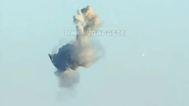 The network received footage from another angle of yesterday's strike on the Russian Ka-52 Alligator