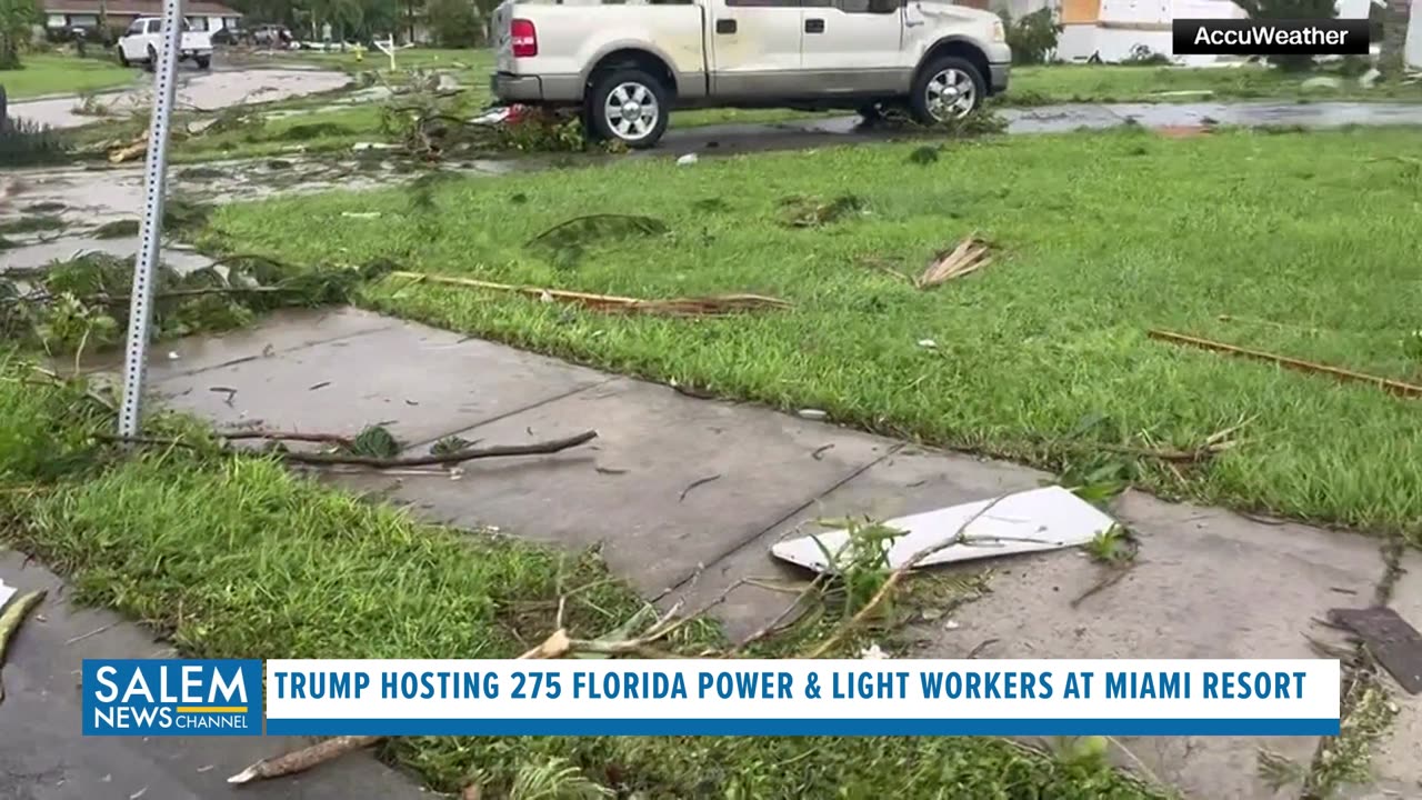 Hurricane Milton Slams Florida, Trump Hosts FPL Workers, Dog Tied To Pole Rescued...