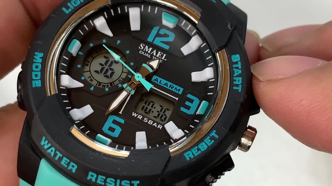 $17 38mm Dual Time Rugged Digital Sport Wrist Watch by SMAEL Review