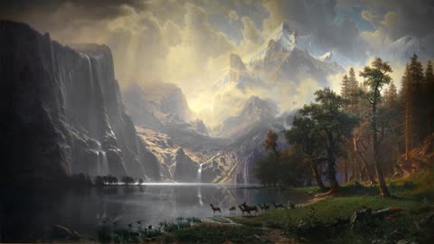 Among the Sierra Nevada, California - Albert Bierstadt