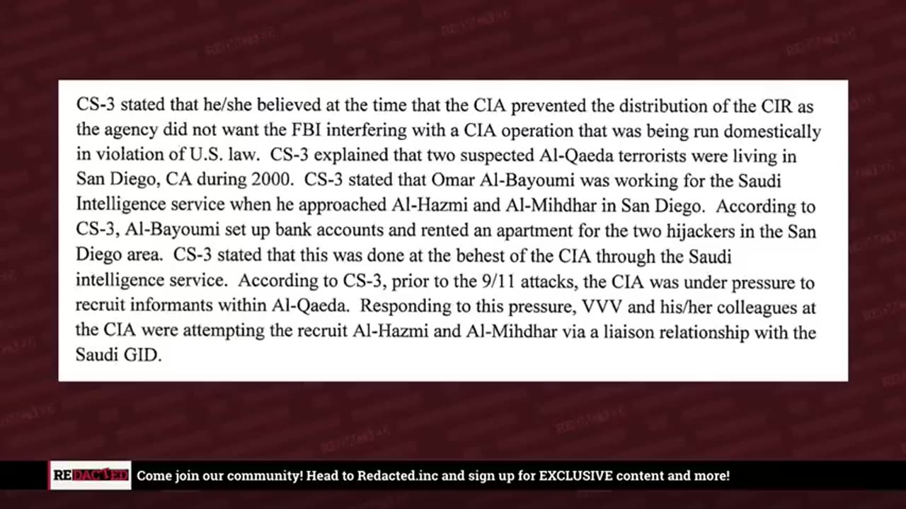 BOMBSHELL new details on the 9/11 attacks revealed in court documents | Redacted with Clayton Morris