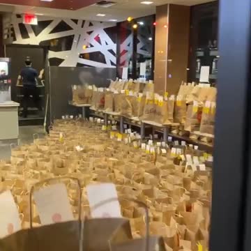 McDonalds Packed With Delivery Orders