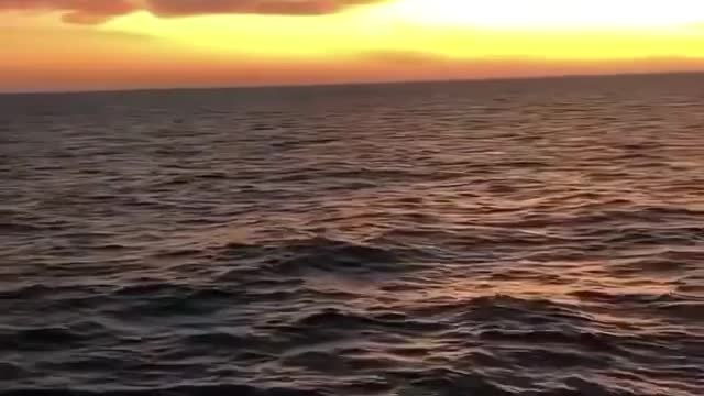 Sunset From a Super Yacht