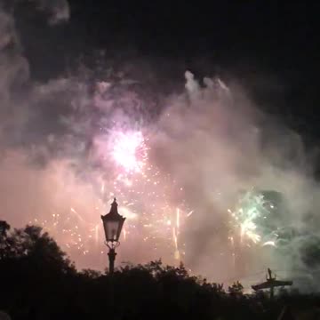 Epcot Fireworks from a bridge