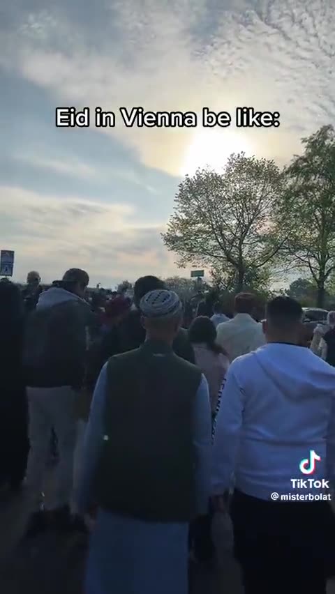 Muslims taking over Streets in Vienna