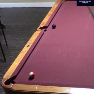 BANK COMBINATION SHOT INTO THE CORNER POCKET!