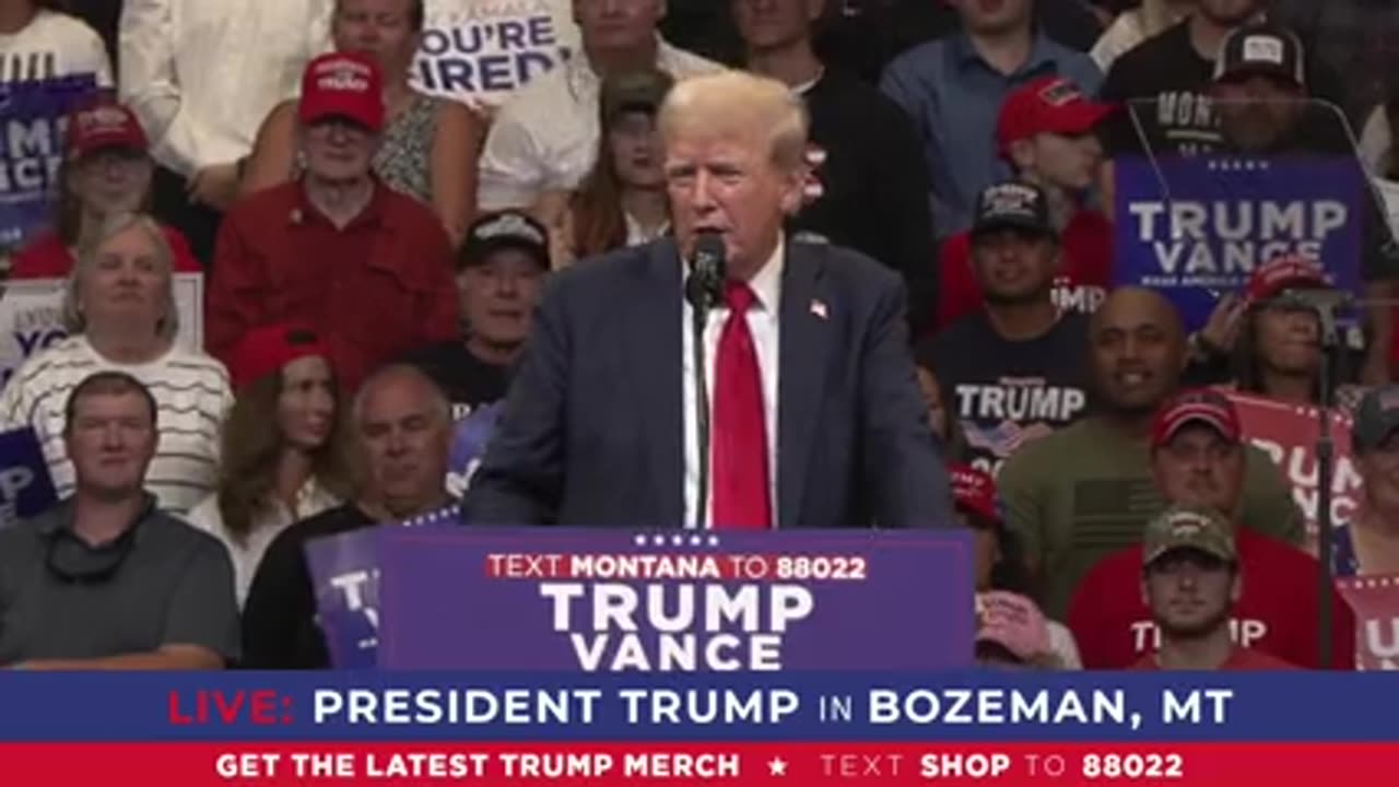 FULL SPEECH: President Donald J Trump in Bozeman, Montana