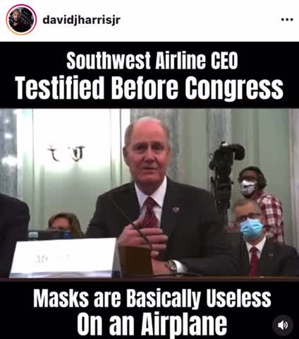 MASKS ARE BASICALLY USELESS ON AN AIRPLANE