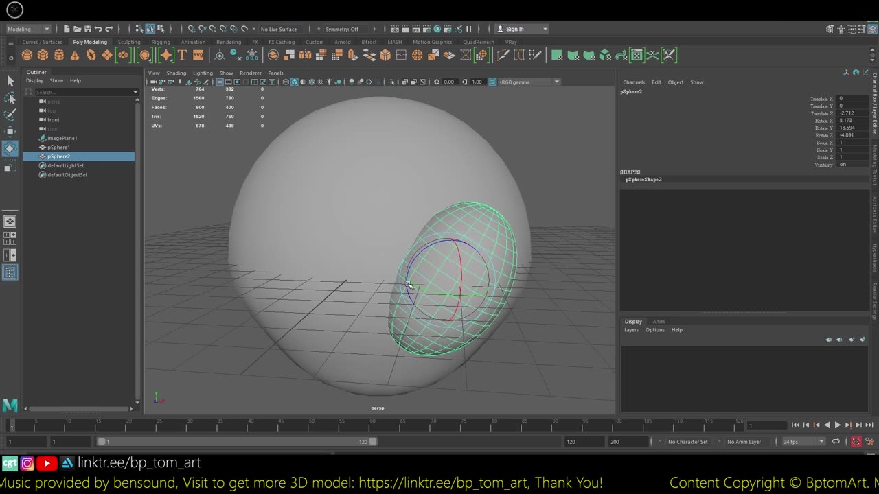 Alien Head v1 001 3D Modeling Timelapse