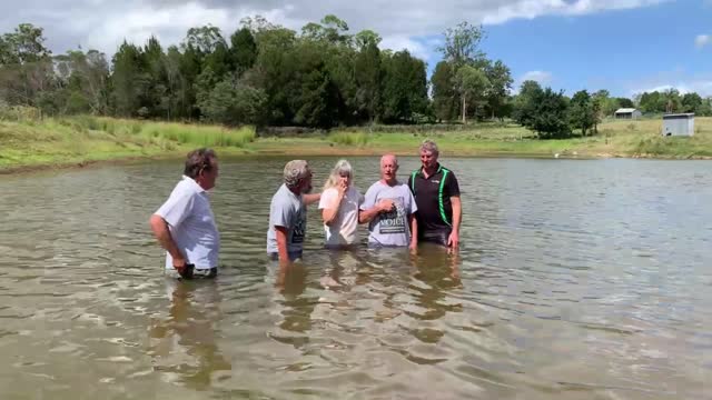 Baptisms in our Dam - 8th January 2023