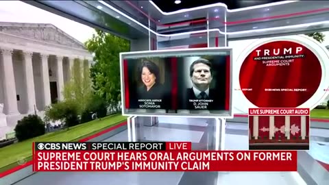 Listen- Supreme Court arguments on Trump immunity claim