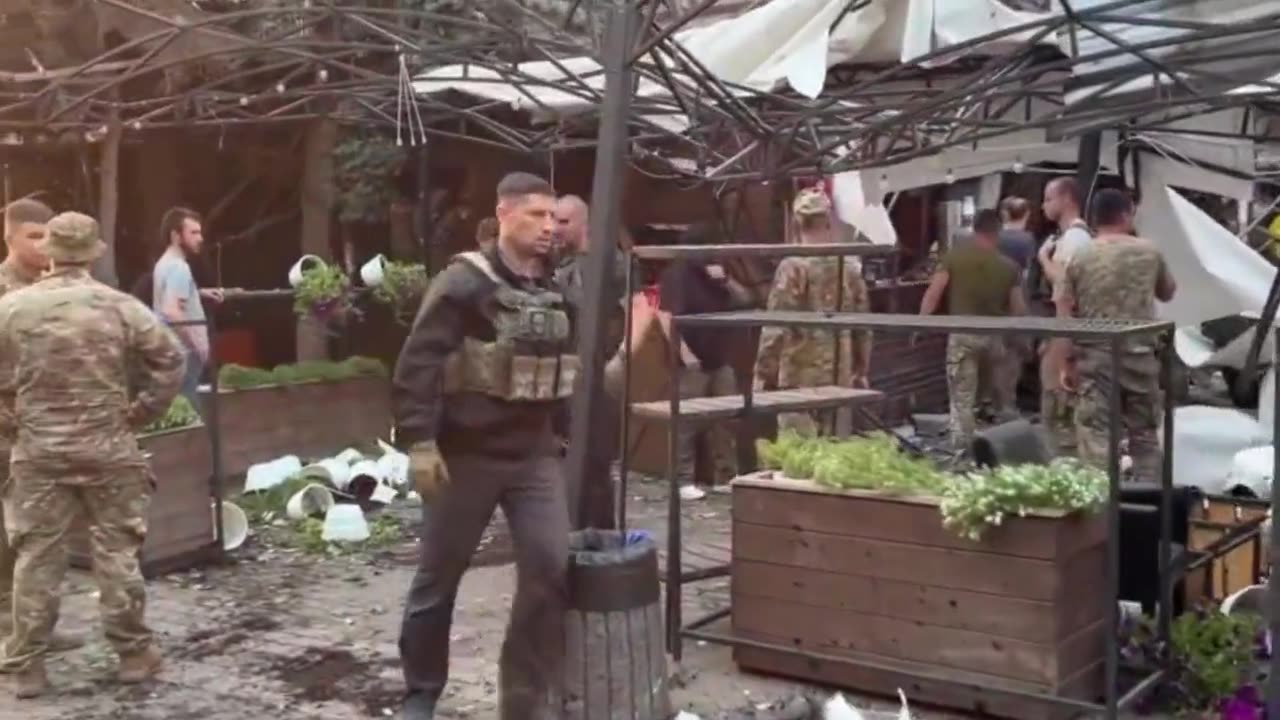 Kramatorsk Pizzeria After Russian Missile Strike