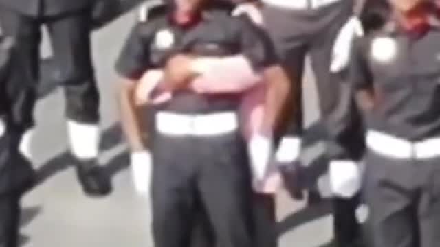 Elderly man runs to support nephew who fainted duringM'sia parade
