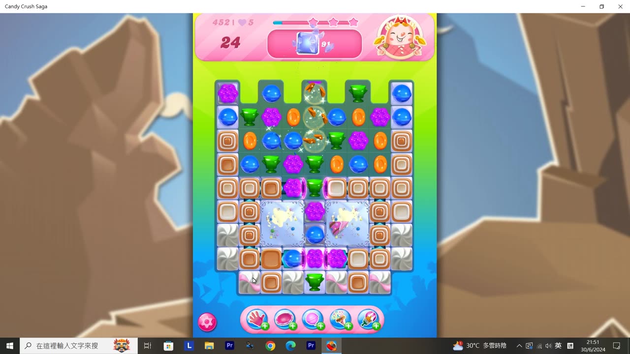 Candy Crush Saga Record (Level 452)