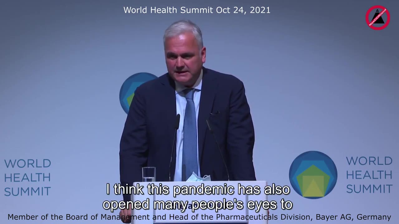 Head of Bayer Pharmaceuticals Stefan Oelrich: MRNA is gene therapy, no one would have taken it