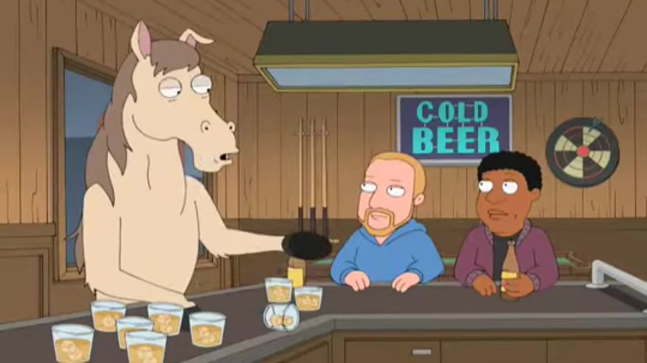 A horse walks into a bar Family Guy