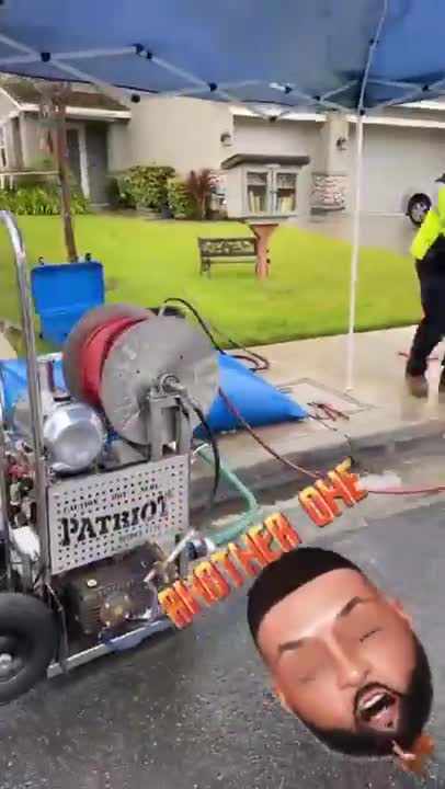 Patriot 1776 HD Dolly Hydro Jetter in action