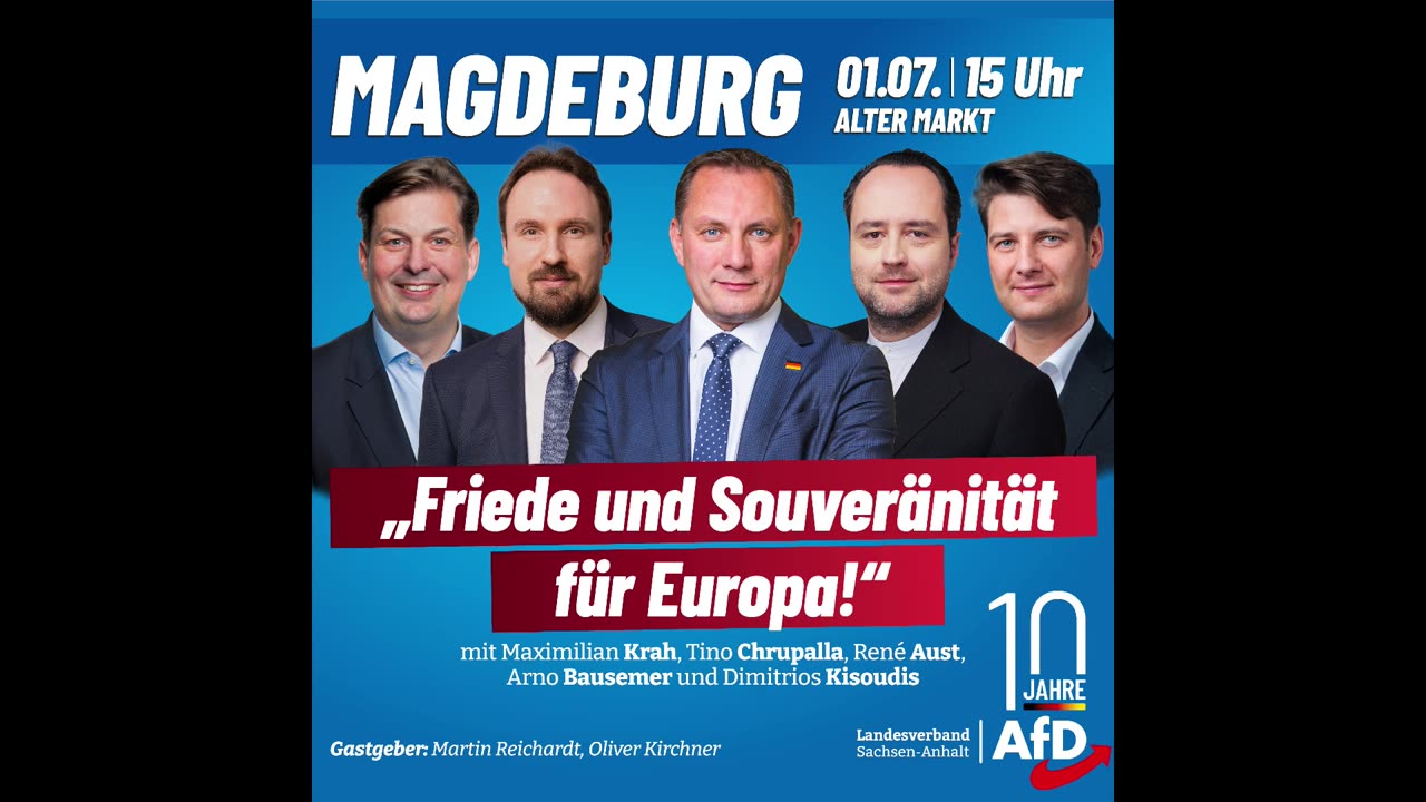 Neustart für Europa! - Magdeburg Alter Markt 01.07.2023