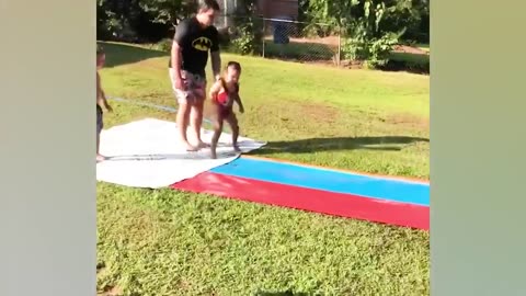 Funny Babies Playing Slide Fails - Cute Baby Videos