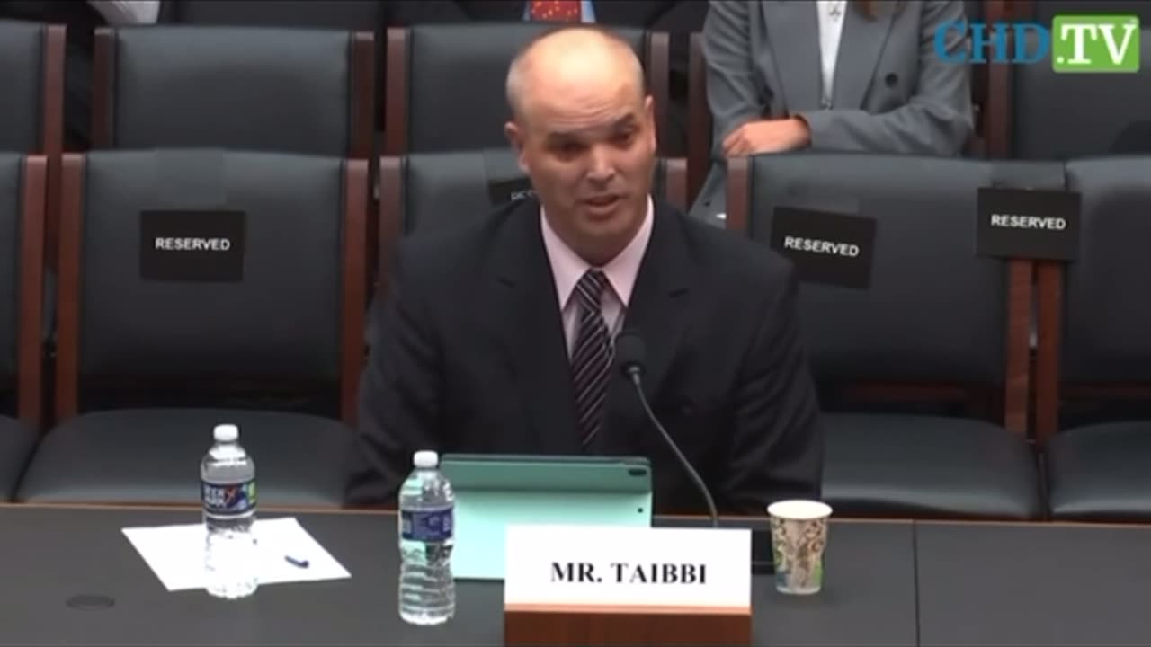 Matt Taibbi opening statement.