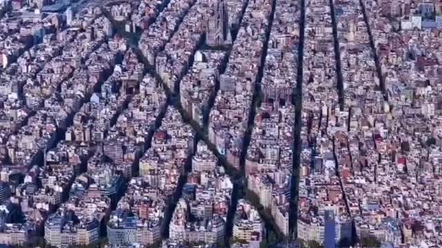 Barcelona from above 🤩 🌍 FOLLOW US TO SEE THE WORLD 🌏 . . .