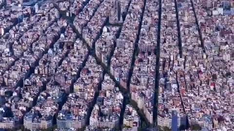 Barcelona from above 🤩 🌍 FOLLOW US TO SEE THE WORLD 🌏 . . .