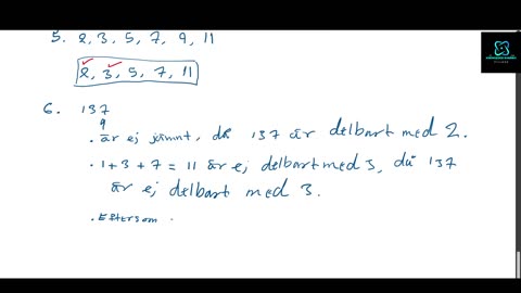 Avgör om det är ett primtal eller en sammansatts tal: Part 4: Exempel 2