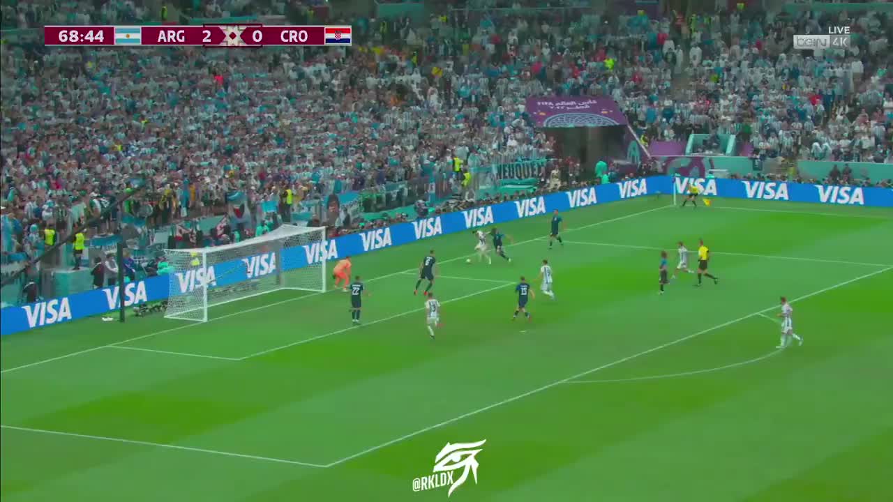 Goli i Alvarez, asist i Messit