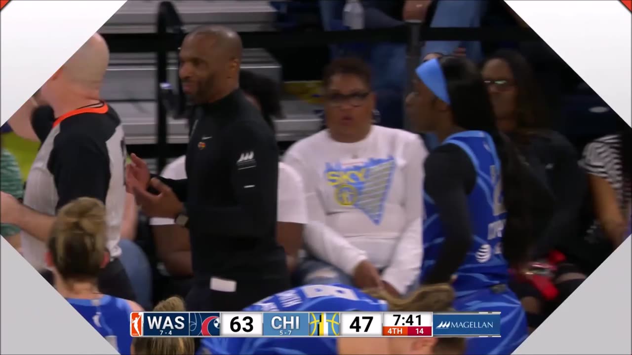 ANGRY Copper Gets Technical After Complaining To Ref Calling Foul On Her | Mystics vs Chicago Sky