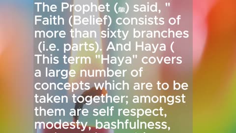 Branches of faith | sahih bukhari 9