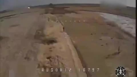 Ukrainian Drones Chasing Around Russian Infantry