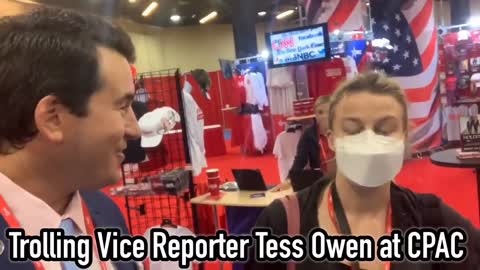 Vice News reporter - Only Person Wearing A Mask