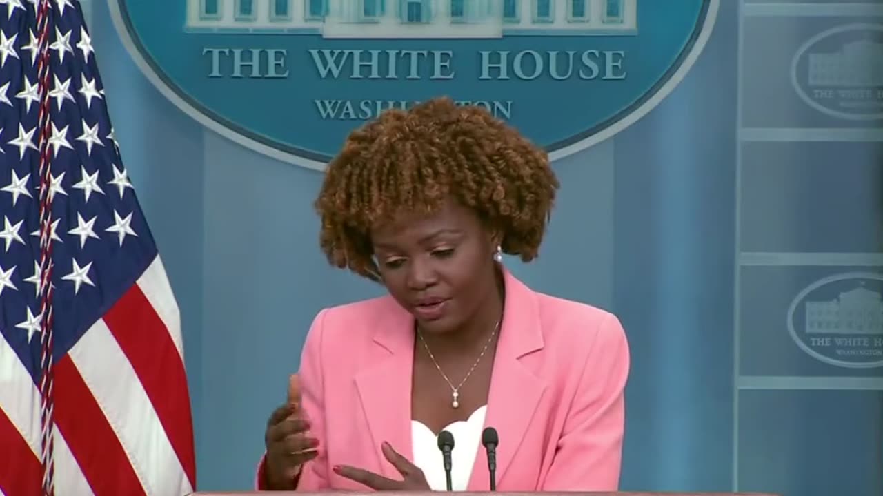 REPORTER: "Why can't the President take questions from the press?"