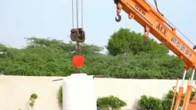 Dropping water tank from 50 feet. Results will shock you