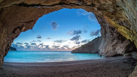 Porto Katsiki Beach Sunset On Lefkada Island Free To Use Loop Video No Copyright