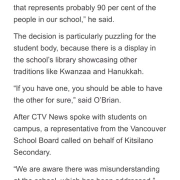 Canadian school tried to cancel Christmas to promote immigrant holidays