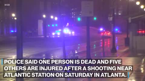 Police say 1 dead, 5 injured at Atlantic Station shooting